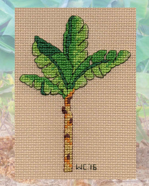 Tropical Palm Tree Cross Stitch Pattern Download