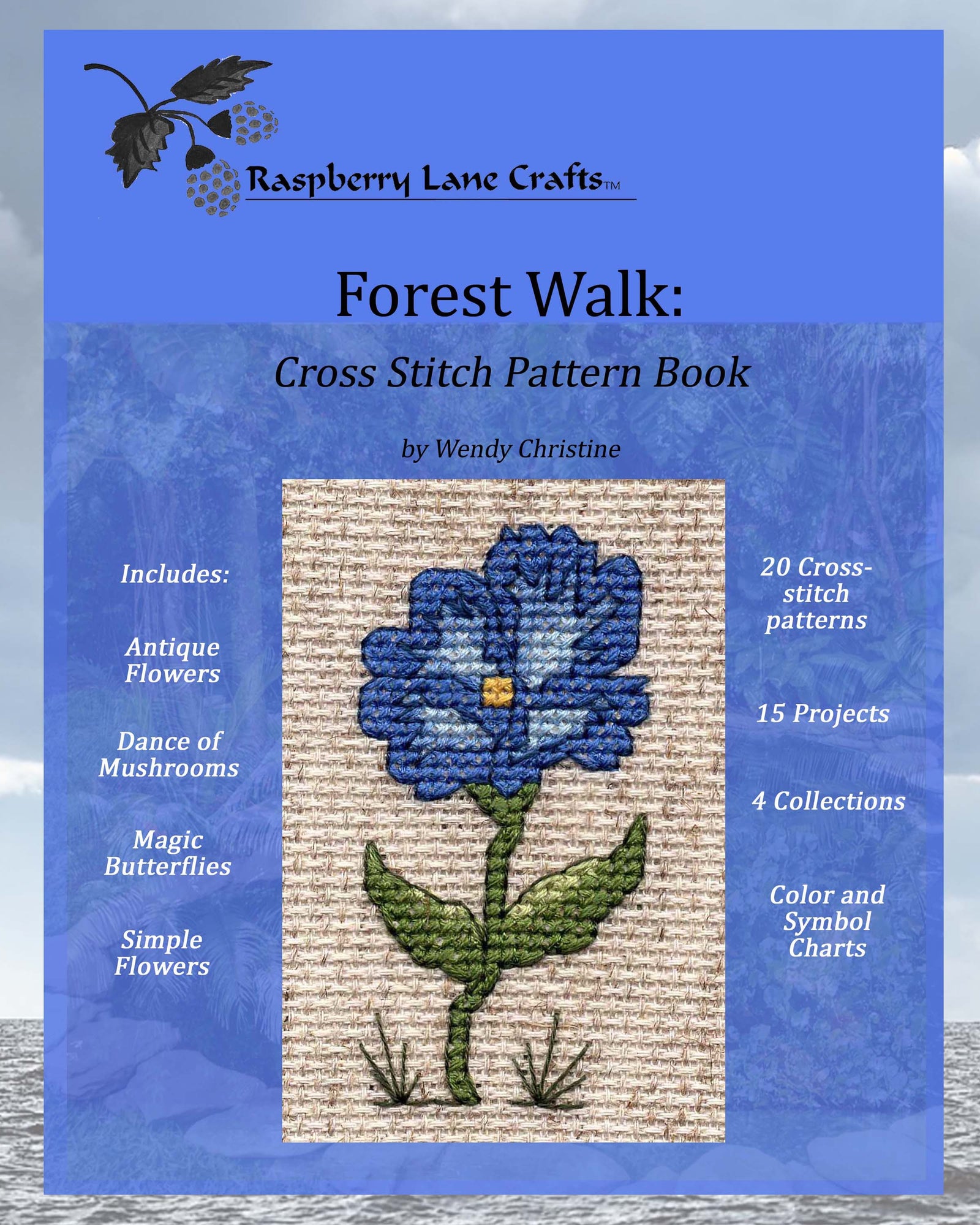 Forest Walk Cross Stitch Book (PDF Pattern)