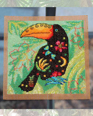 Fruity Toucan Cross Stitch (PDF Pattern)