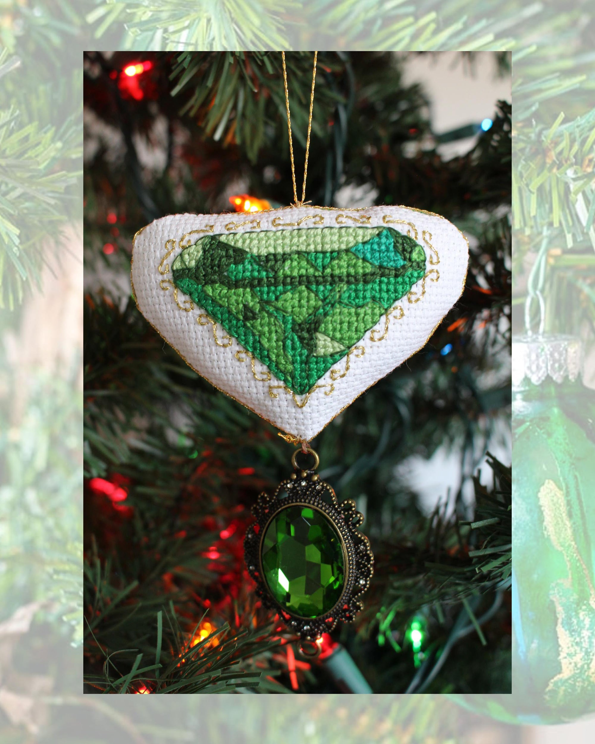 Jewel Ornaments Cross Stitch Pattern Download
