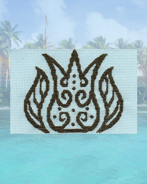 Lace in Blue Cross Stitch Pattern Download