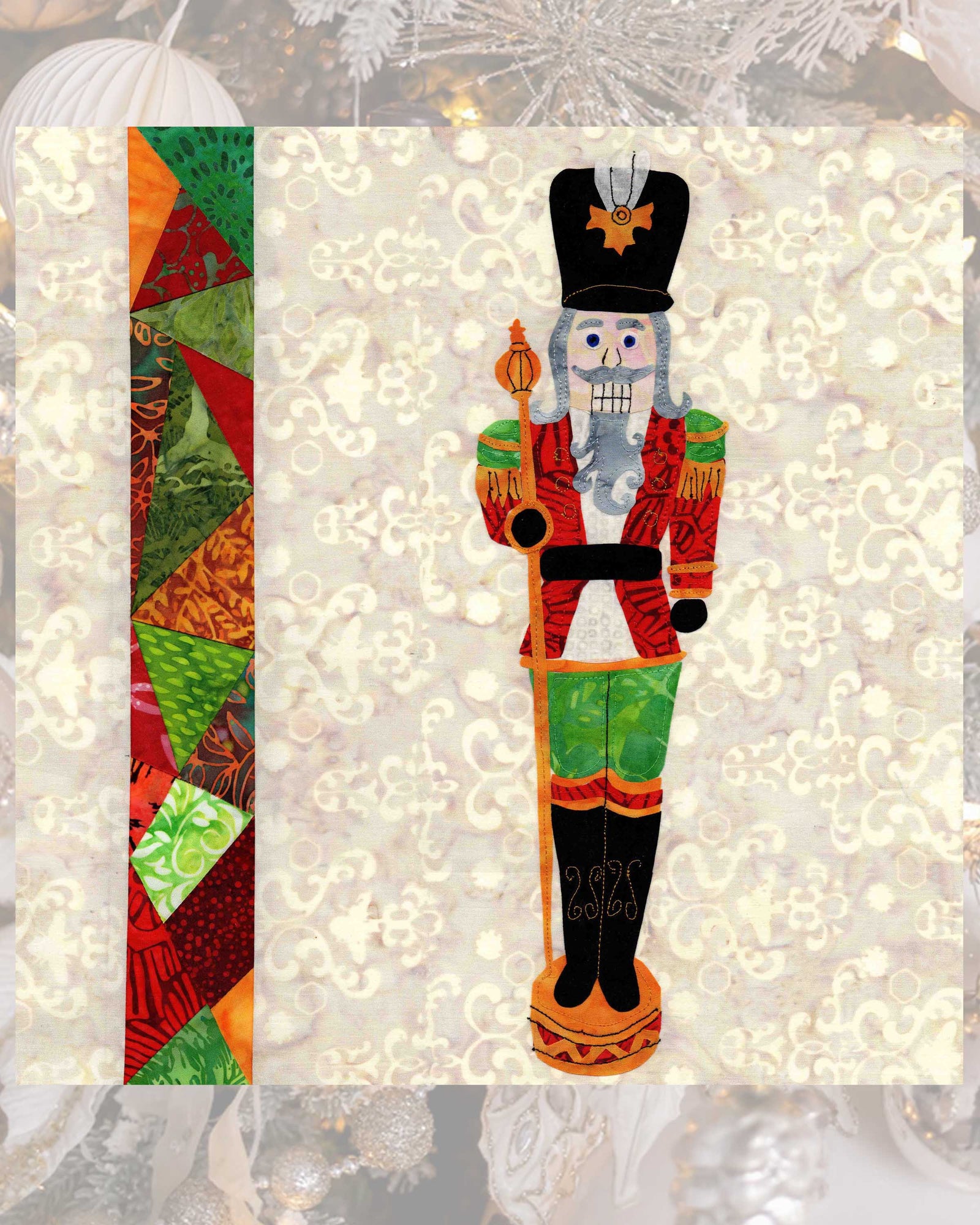 The Nutcracker with Stained Glass Quilt (PDF Pattern)