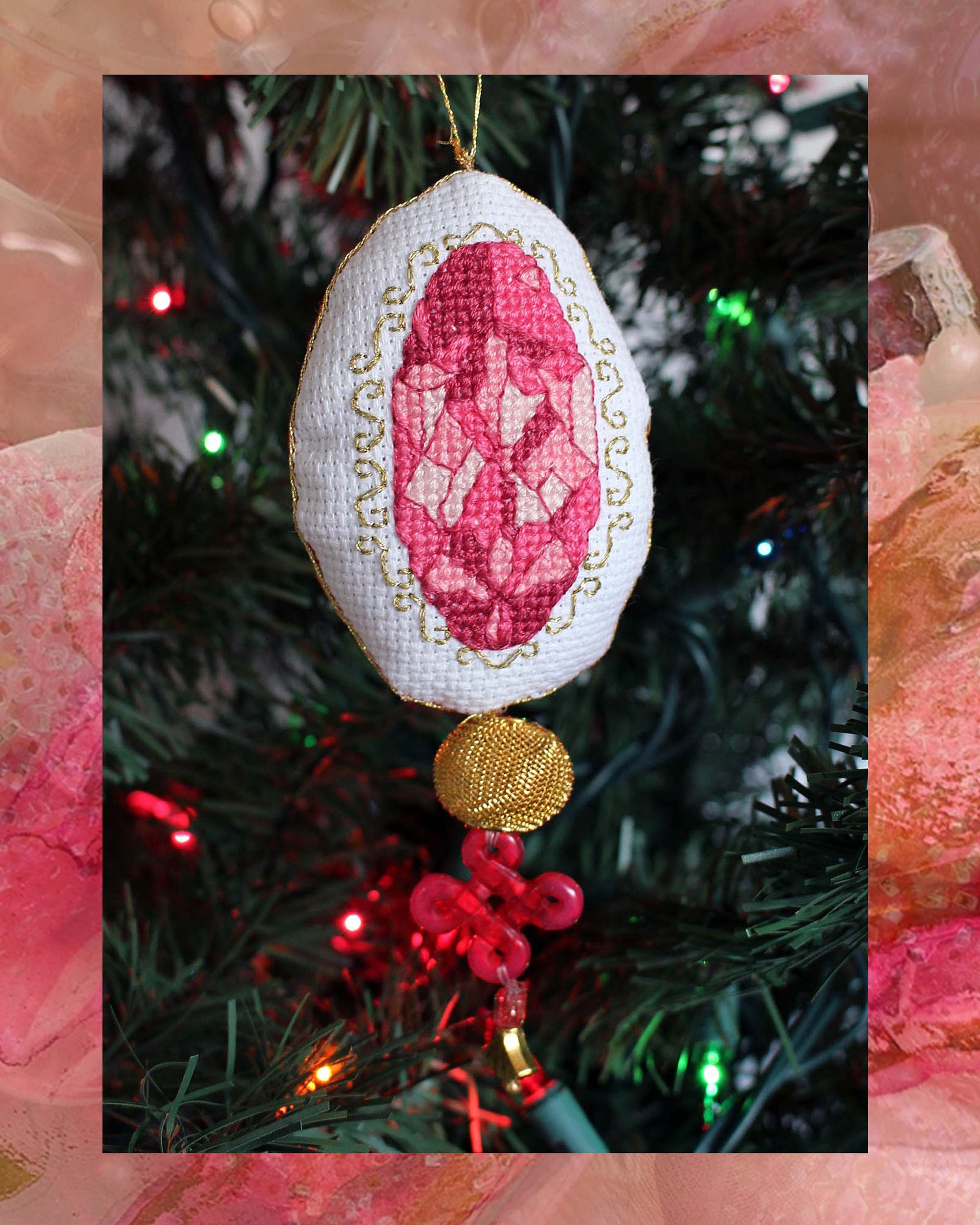 Jewel Ornaments Cross Stitch Pattern Download