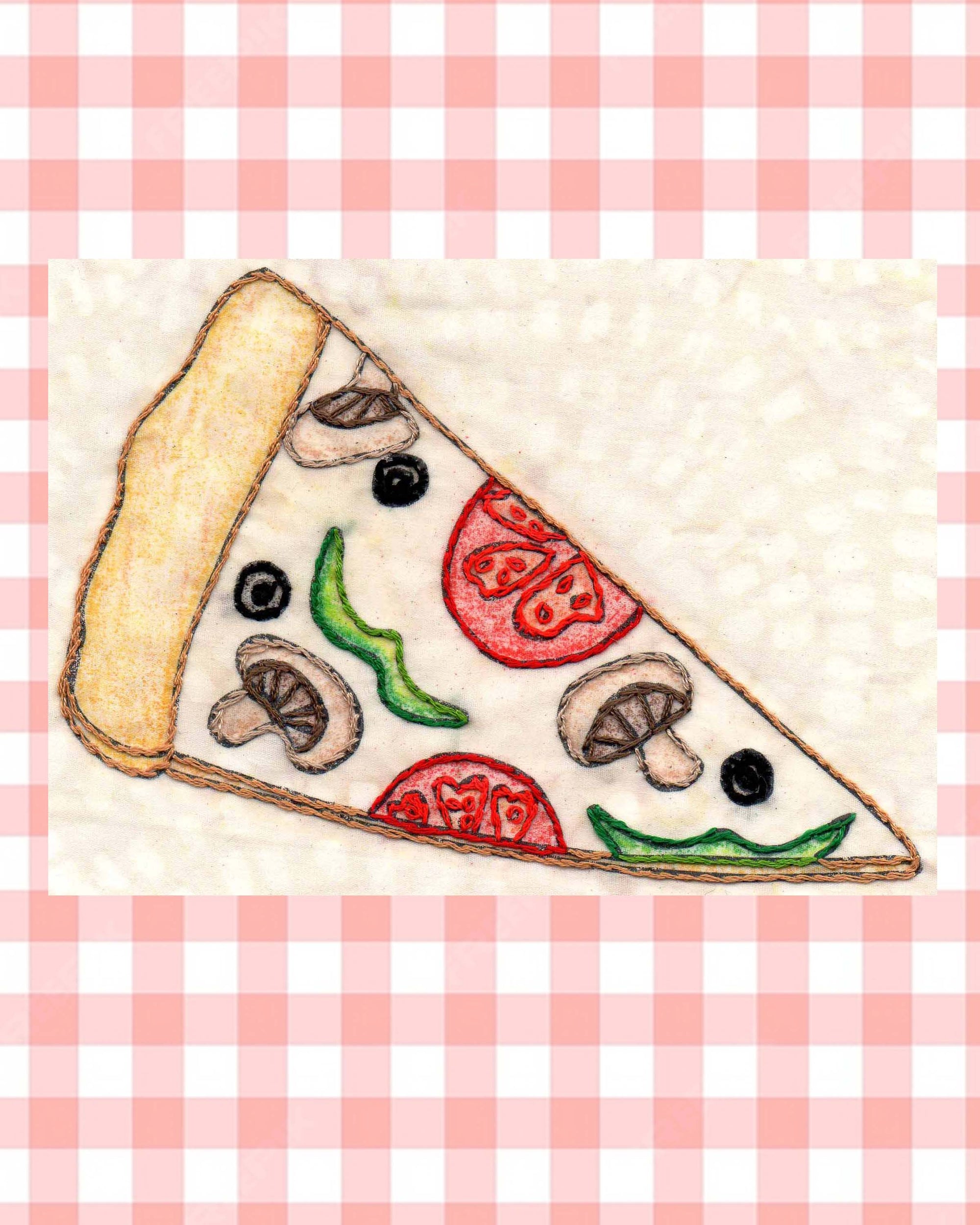 Burgers, Fries and Pizza Embroidery Pattern Download