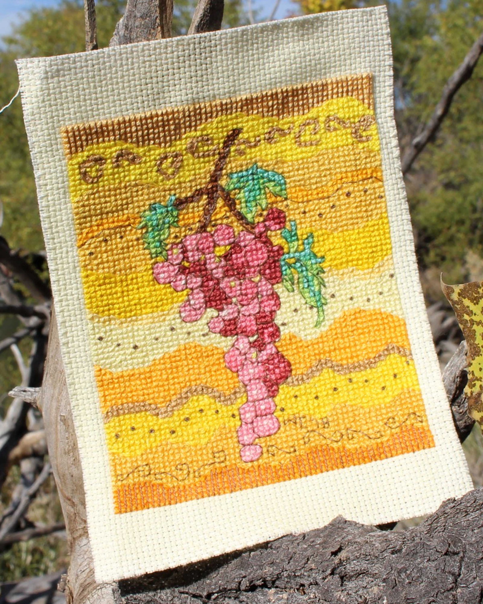 Rosanella Grapes Cross Stitch Pattern Download