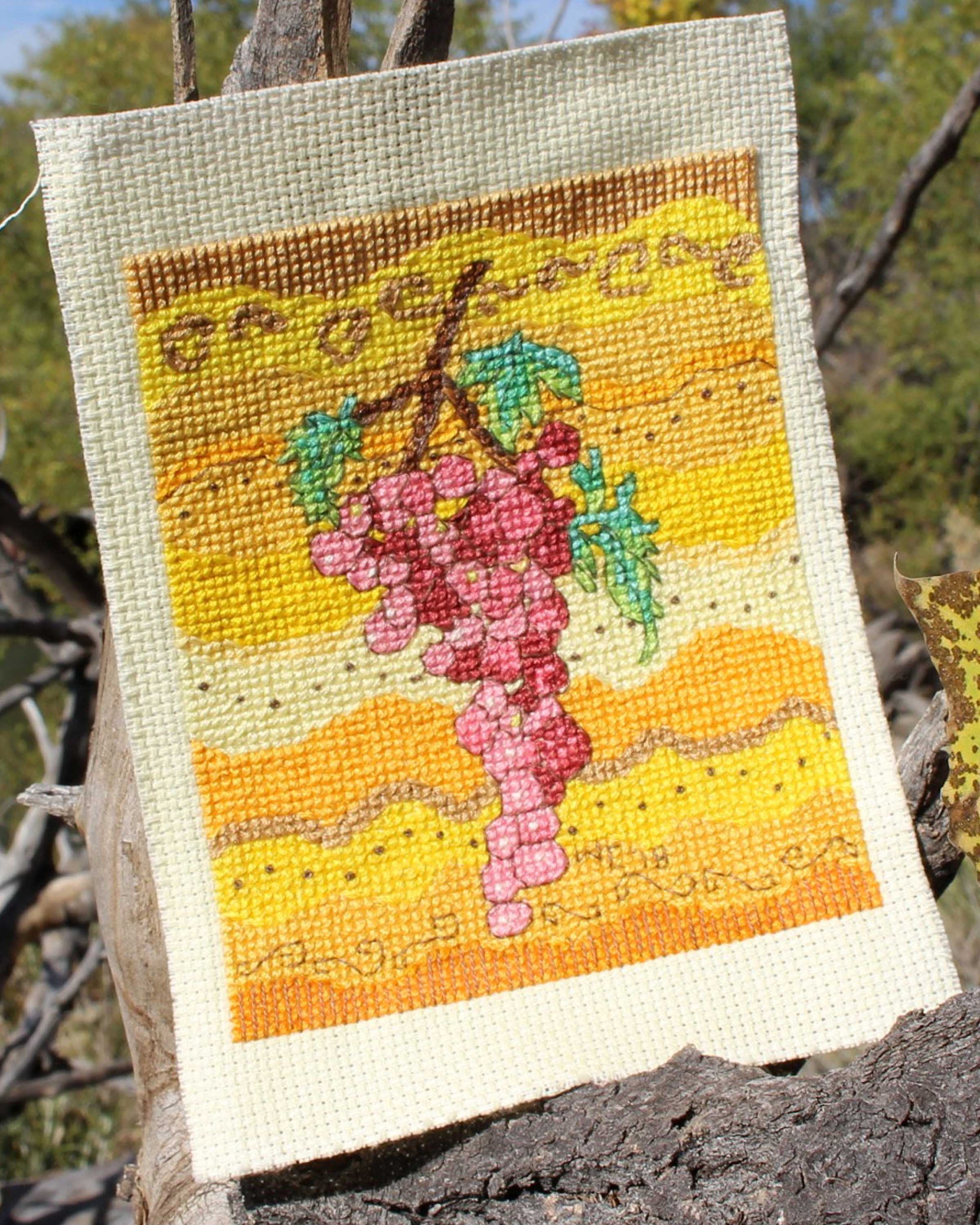 Rosanella Grapes Cross Stitch Pattern Download