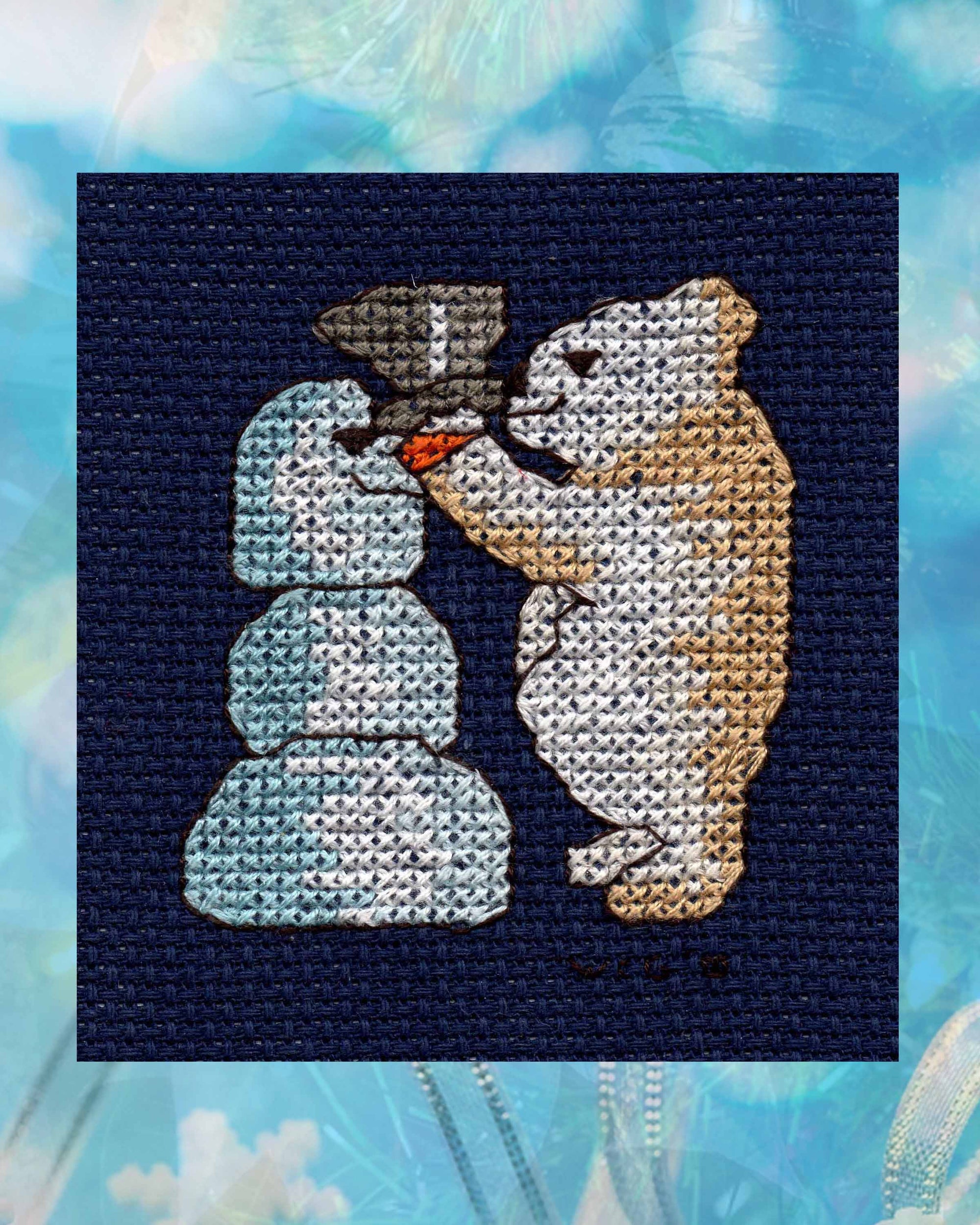 Four Jolly Bears Cross Stitch Pattern Download