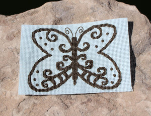 Lace in Blue Cross Stitch (PDF Pattern)