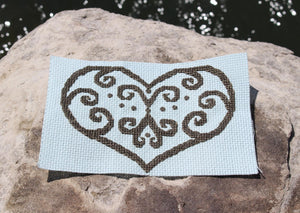Lace in Blue Cross Stitch (PDF Pattern)