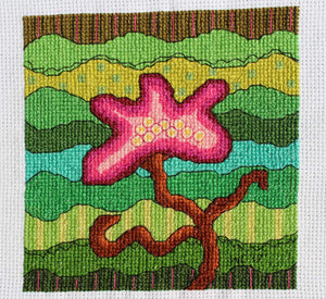 Purple Flower for Mom Cross Stitch (PDF Pattern)