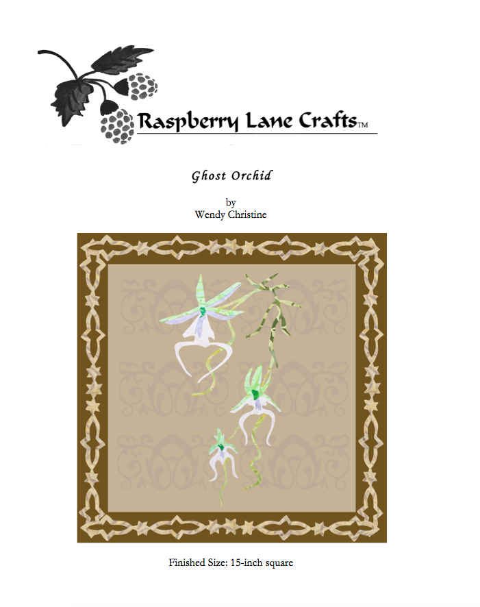 Ghost Orchid Quilt Pattern Download - Raspberry Lane Crafts