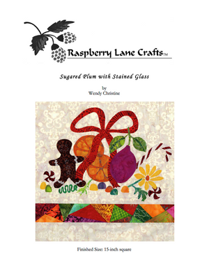 Sugared Plum with Stained Glass Quilt Pattern Download