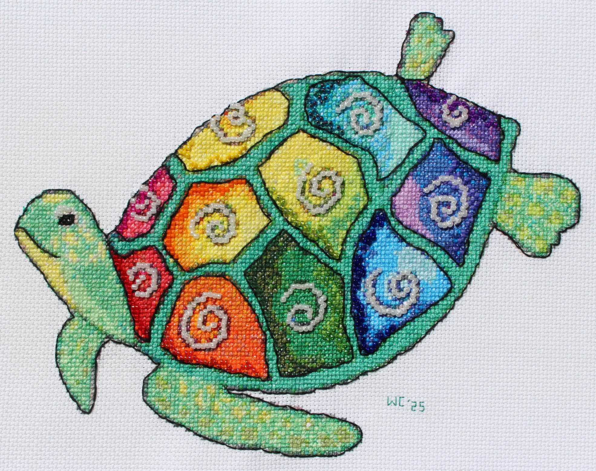 Sparkling Sea Turtle Cross Stitch Pattern Download
