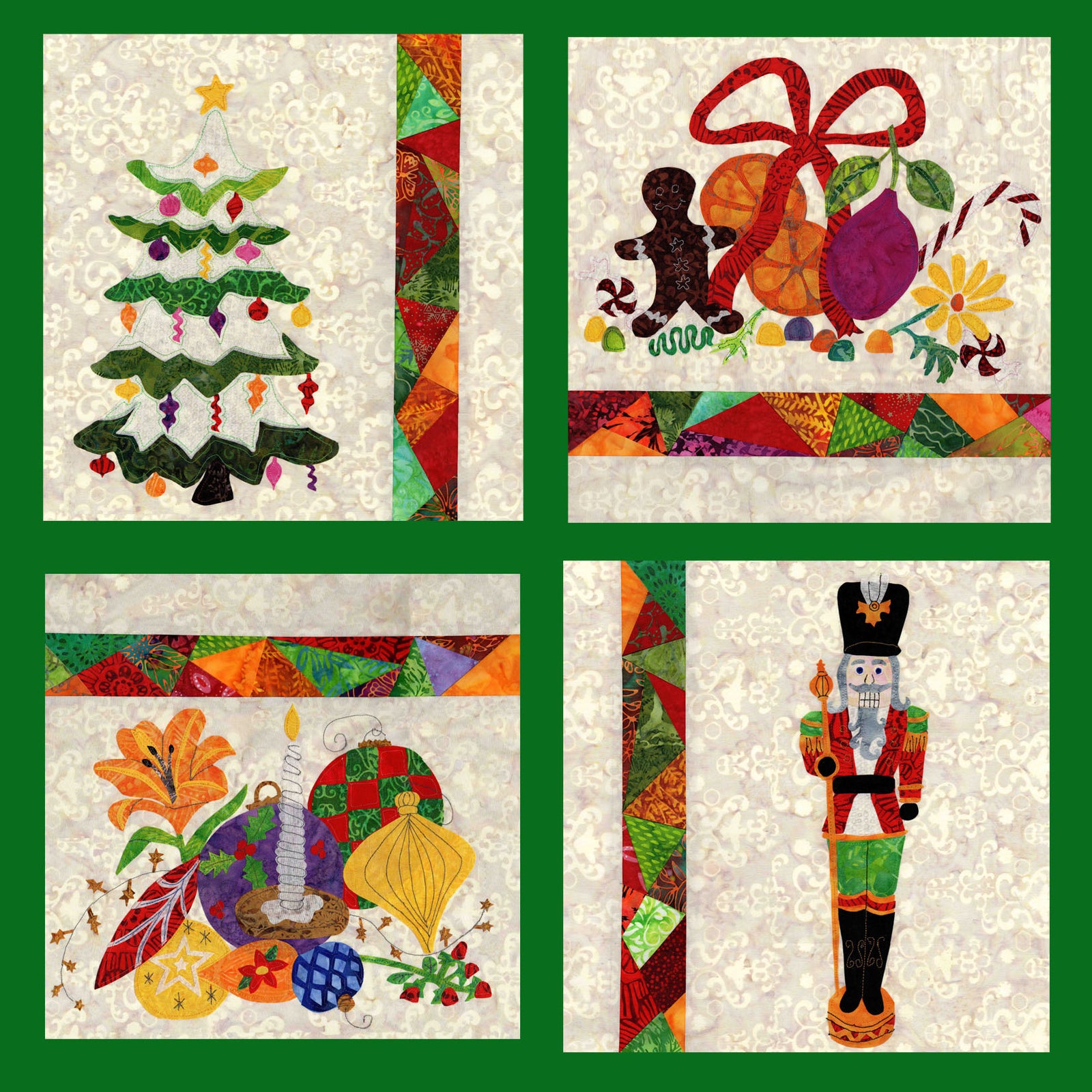 Stained Glass Christmas Quilt Book by Wendy Christine of Raspberry Lane Crafts for sale buy purchase download PDF pattern