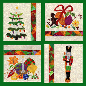 Stained Glass Christmas Quilt Book (PDF Pattern)