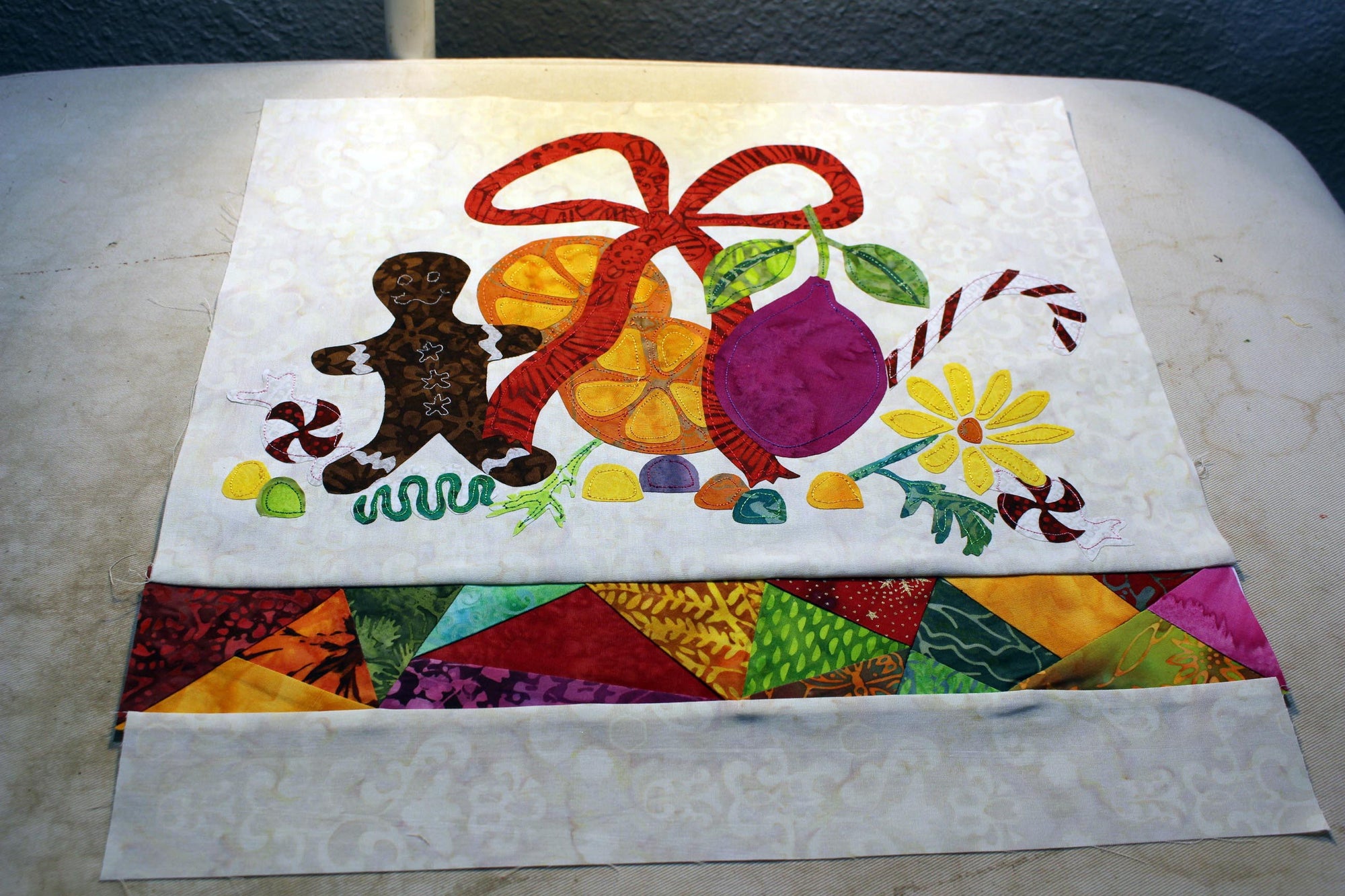 Sugared Plum with Stained Glass Quilt Pattern Download