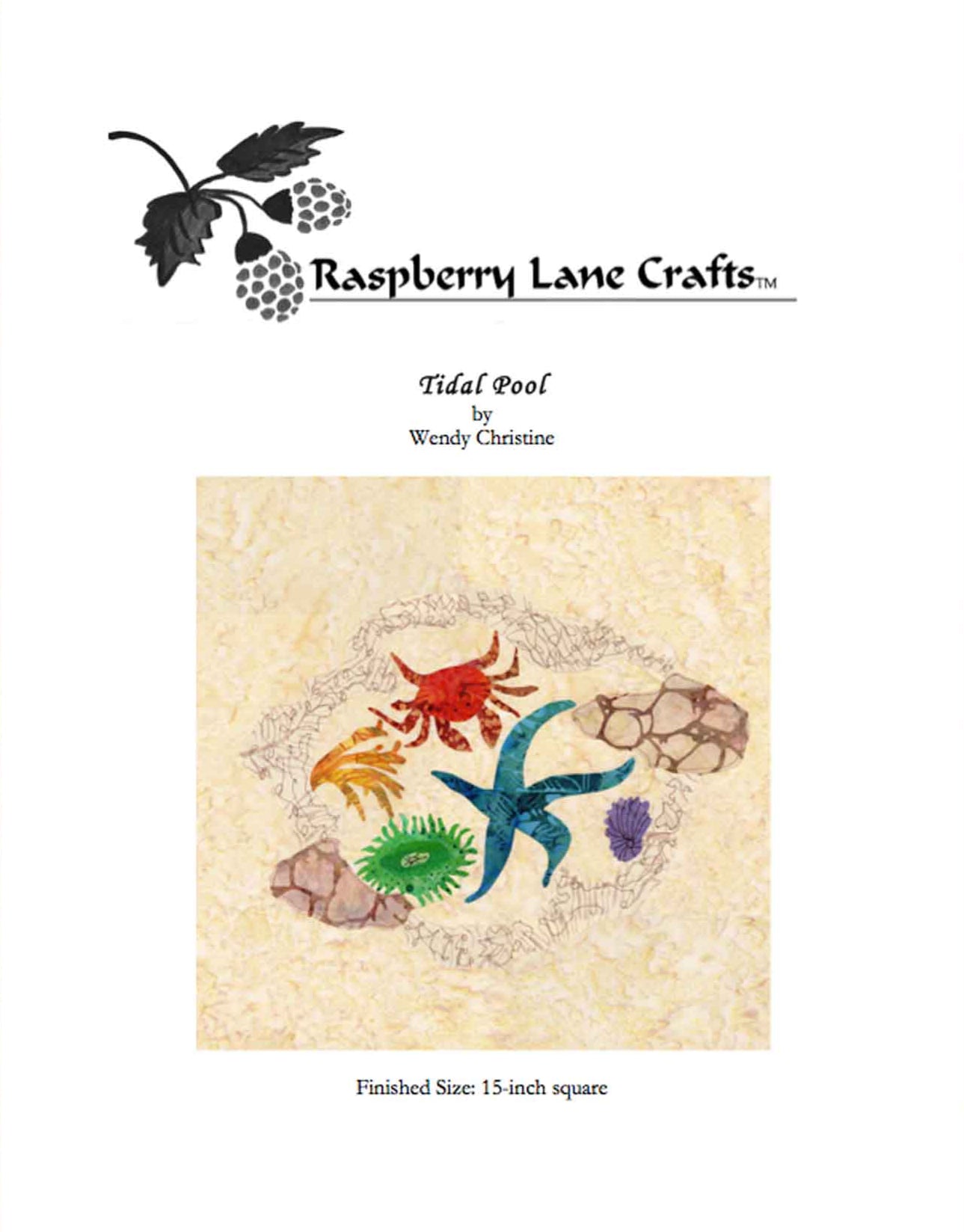 The Tidal Pool Quilt Pattern Download - Raspberry Lane Crafts