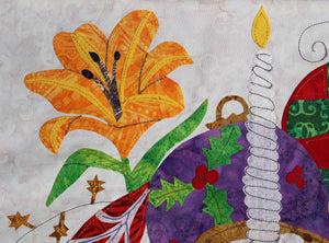 Seasonal Ornaments with Stained Glass Quilt (PDF Pattern)