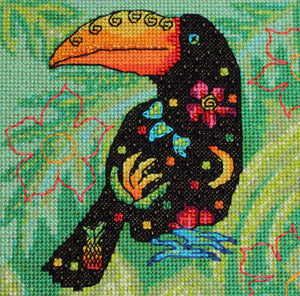 Fruity Toucan Cross Stitch (PDF Pattern)