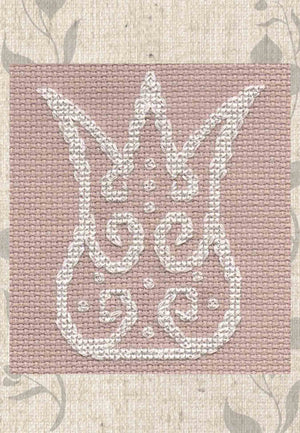 Lace in Blue Cross Stitch (PDF Pattern)