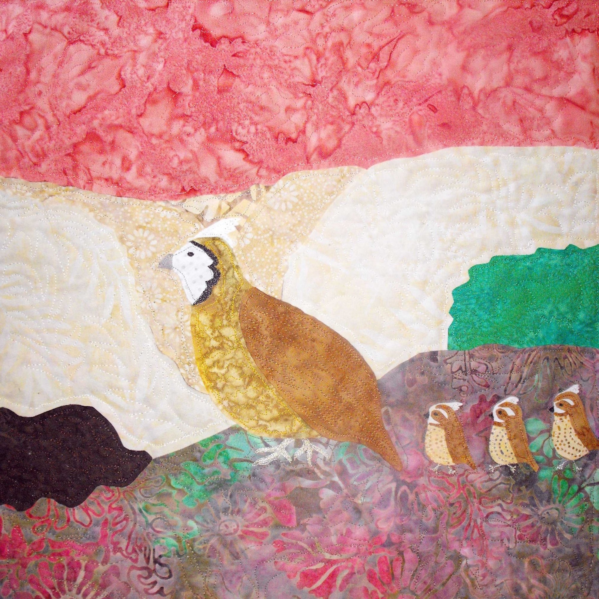 A Trail Of Quail Quilt Pattern Download - Raspberry Lane Crafts
