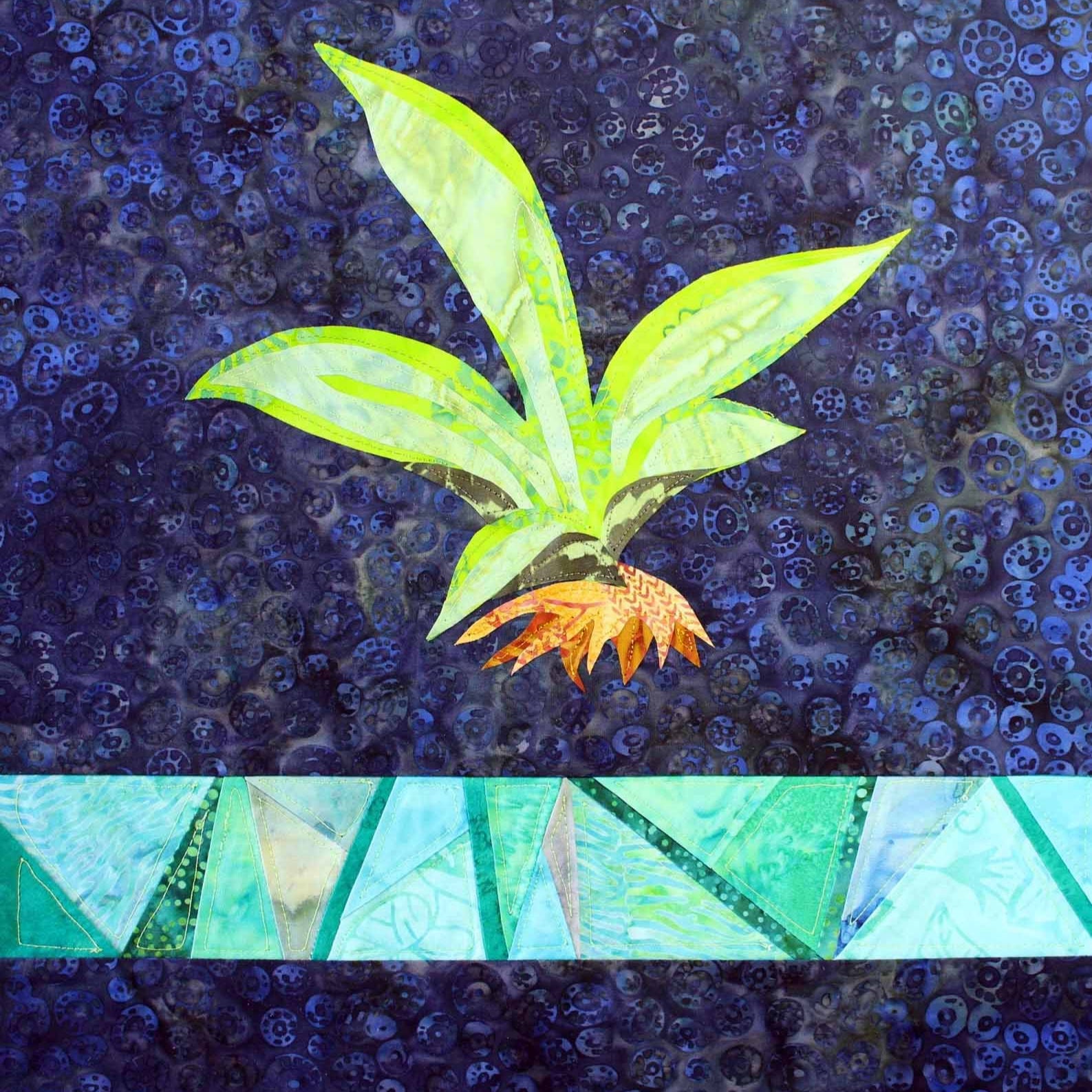 Agave with Stained Glass Quilt Pattern Download - Raspberry Lane Crafts