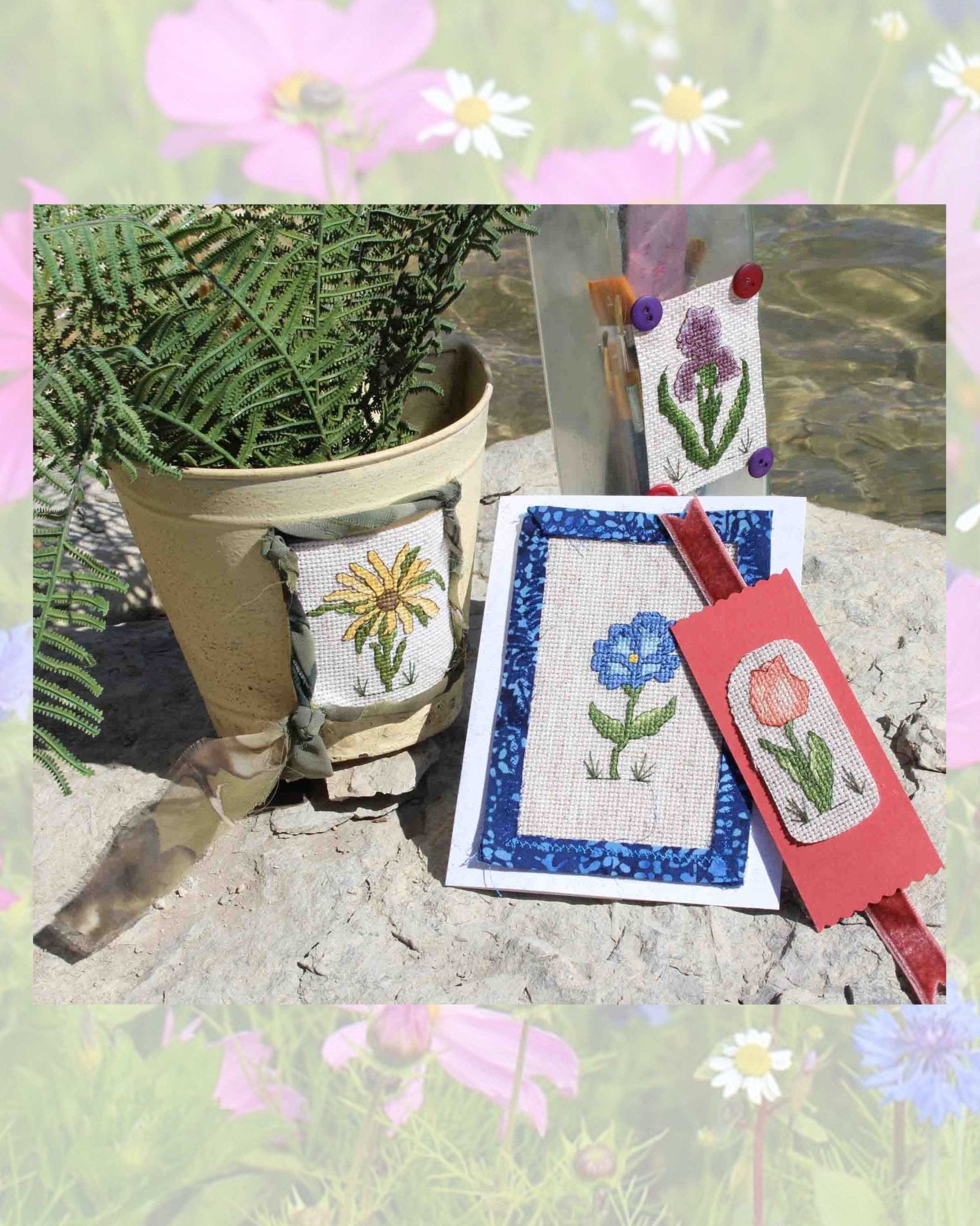 Antique Flower Cross Stitch Collection Download - Raspberry Lane Crafts
