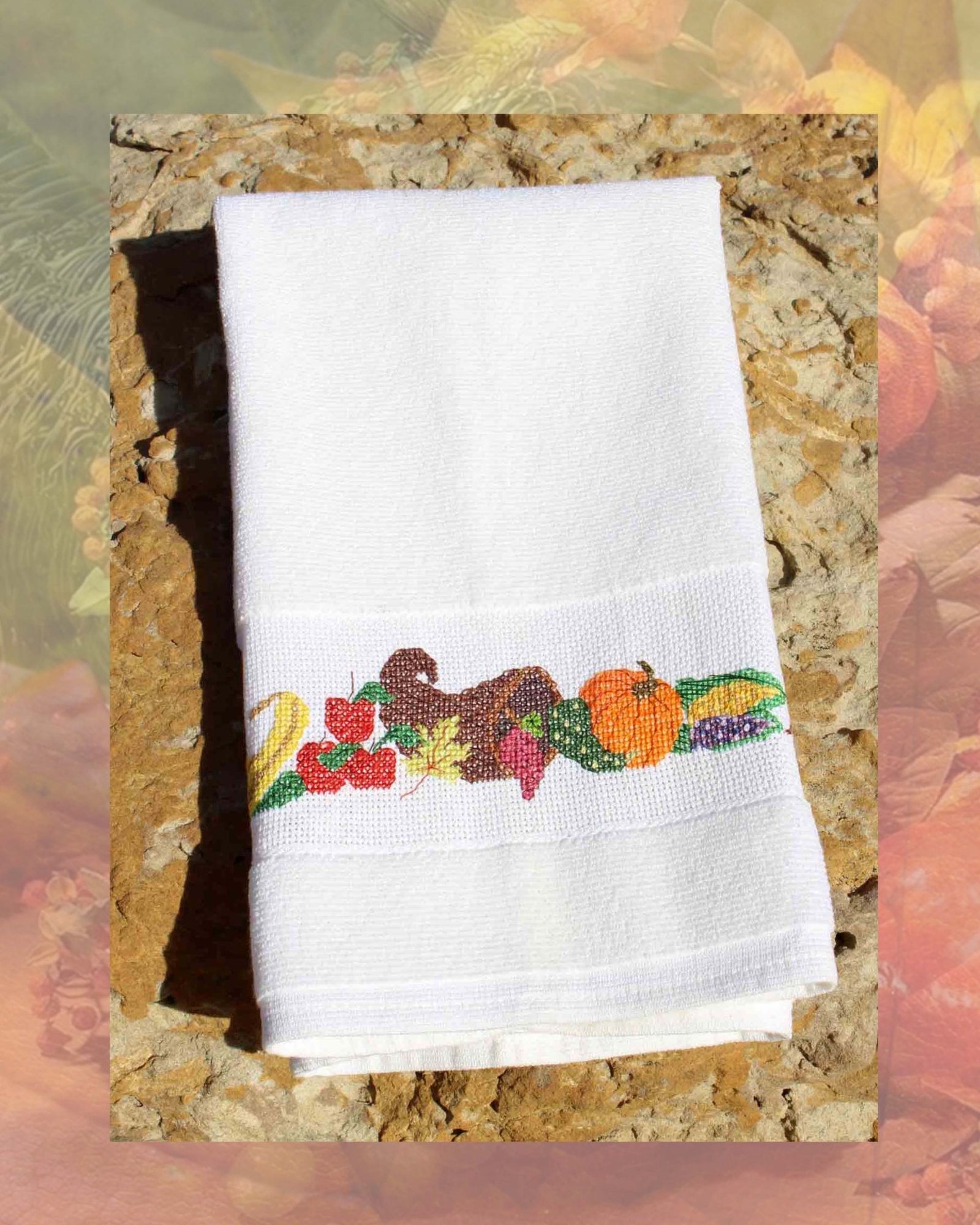 Autumn Cornucopia Cross Stitch Pattern Download - Raspberry Lane Crafts