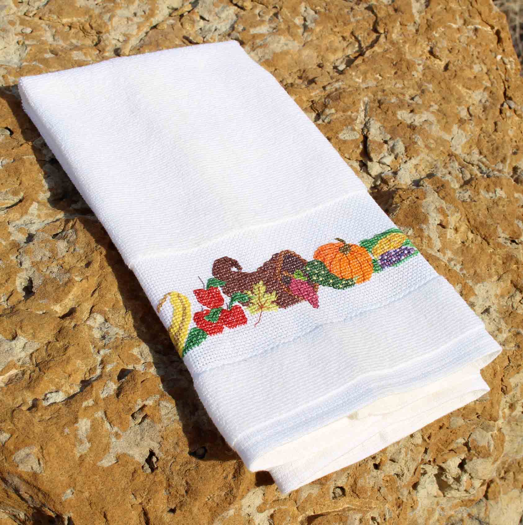 Autumn Cornucopia Cross Stitch Pattern Download - Raspberry Lane Crafts