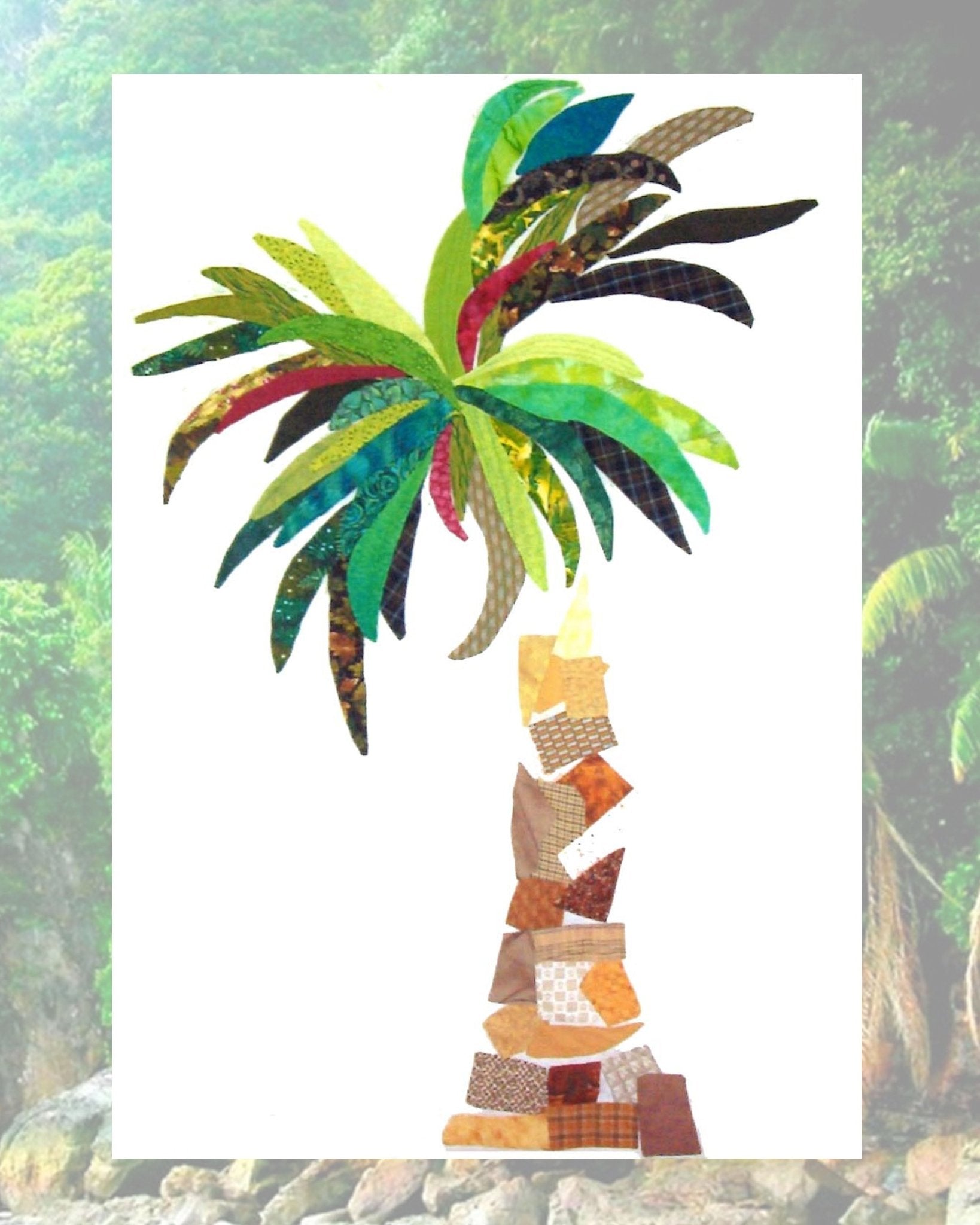 Banana Palm Applique Quilt Pattern Download - Raspberry Lane Crafts