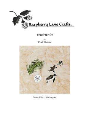 Beach Turtle Quilt Pattern Download - Raspberry Lane Crafts