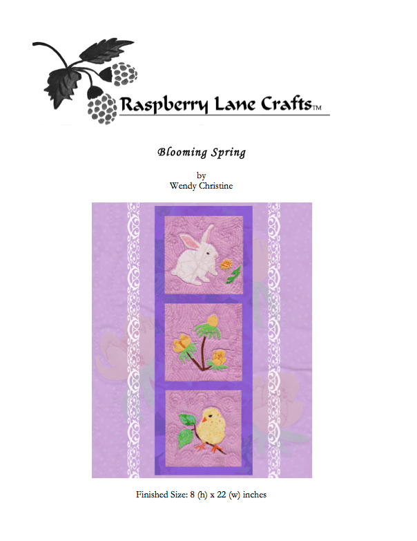 Blooming Spring Quilt Pattern Download - Raspberry Lane Crafts