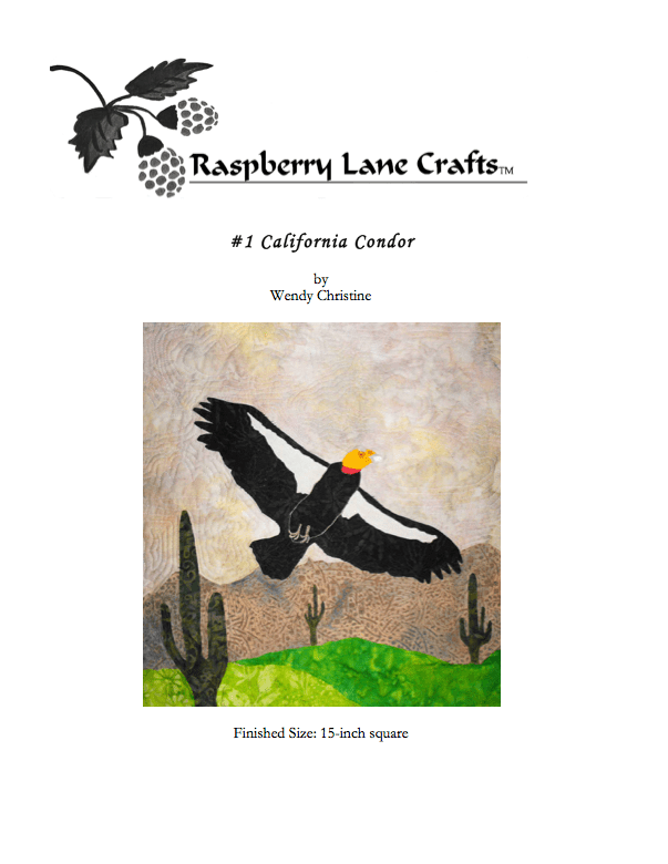 California Condor Quilt Pattern Download - Raspberry Lane Crafts