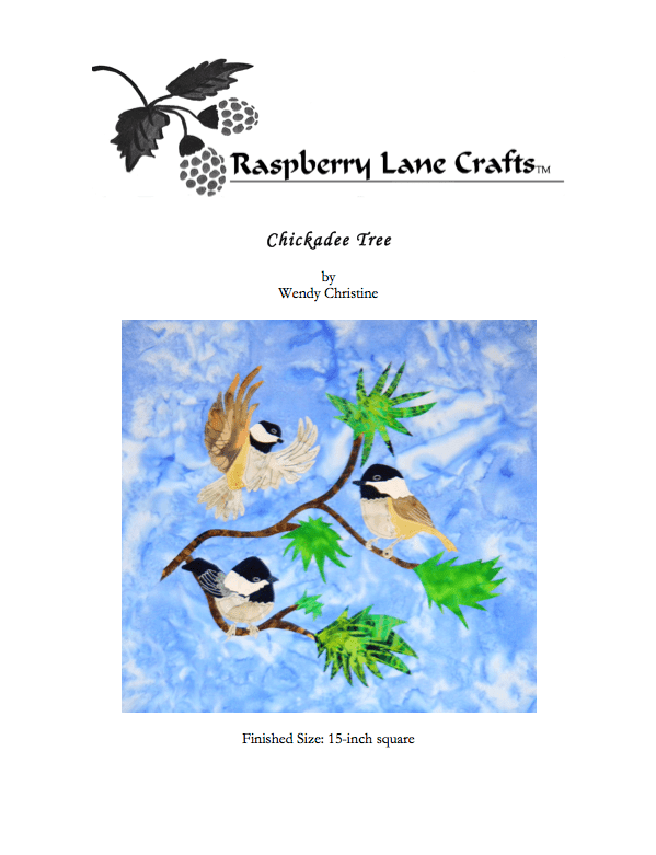 Chickadee Tree Quilt Pattern Download - Raspberry Lane Crafts