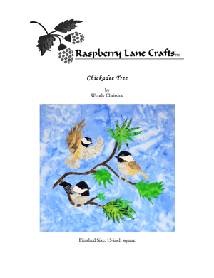 Chickadee Tree Quilt Pattern Download - Raspberry Lane Crafts