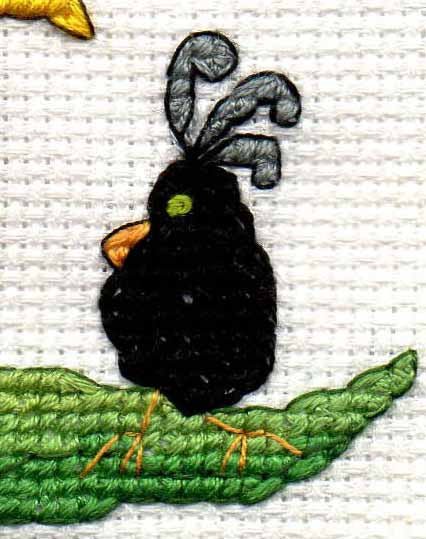 Crowflower Cross Stitch Pattern Download - Raspberry Lane Crafts