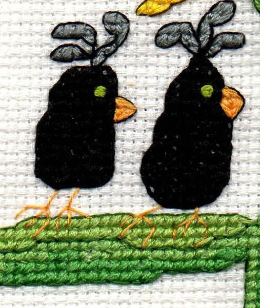 Crowflower Cross Stitch Pattern Download - Raspberry Lane Crafts