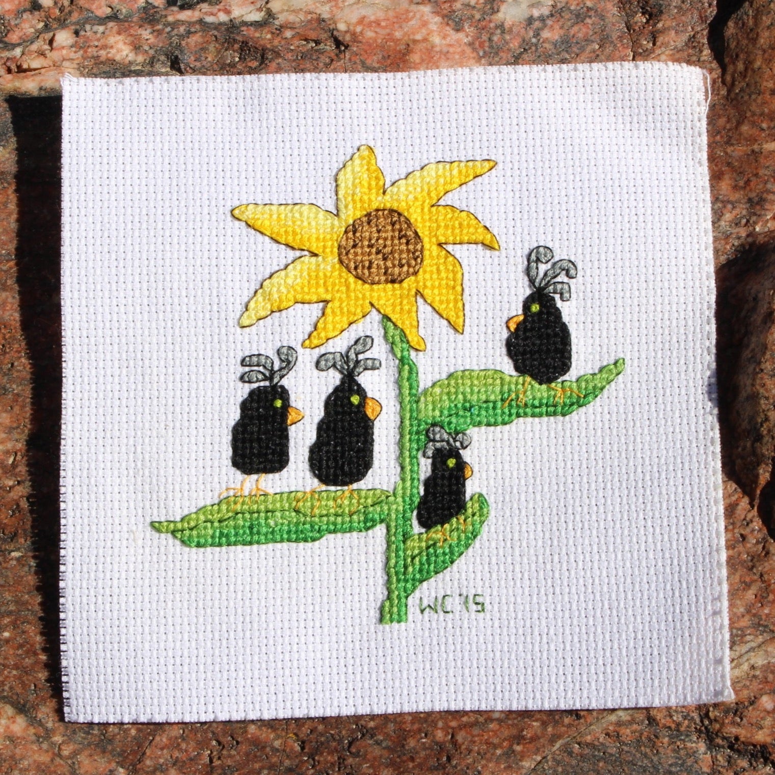 Crowflower Cross Stitch Pattern Download - Raspberry Lane Crafts