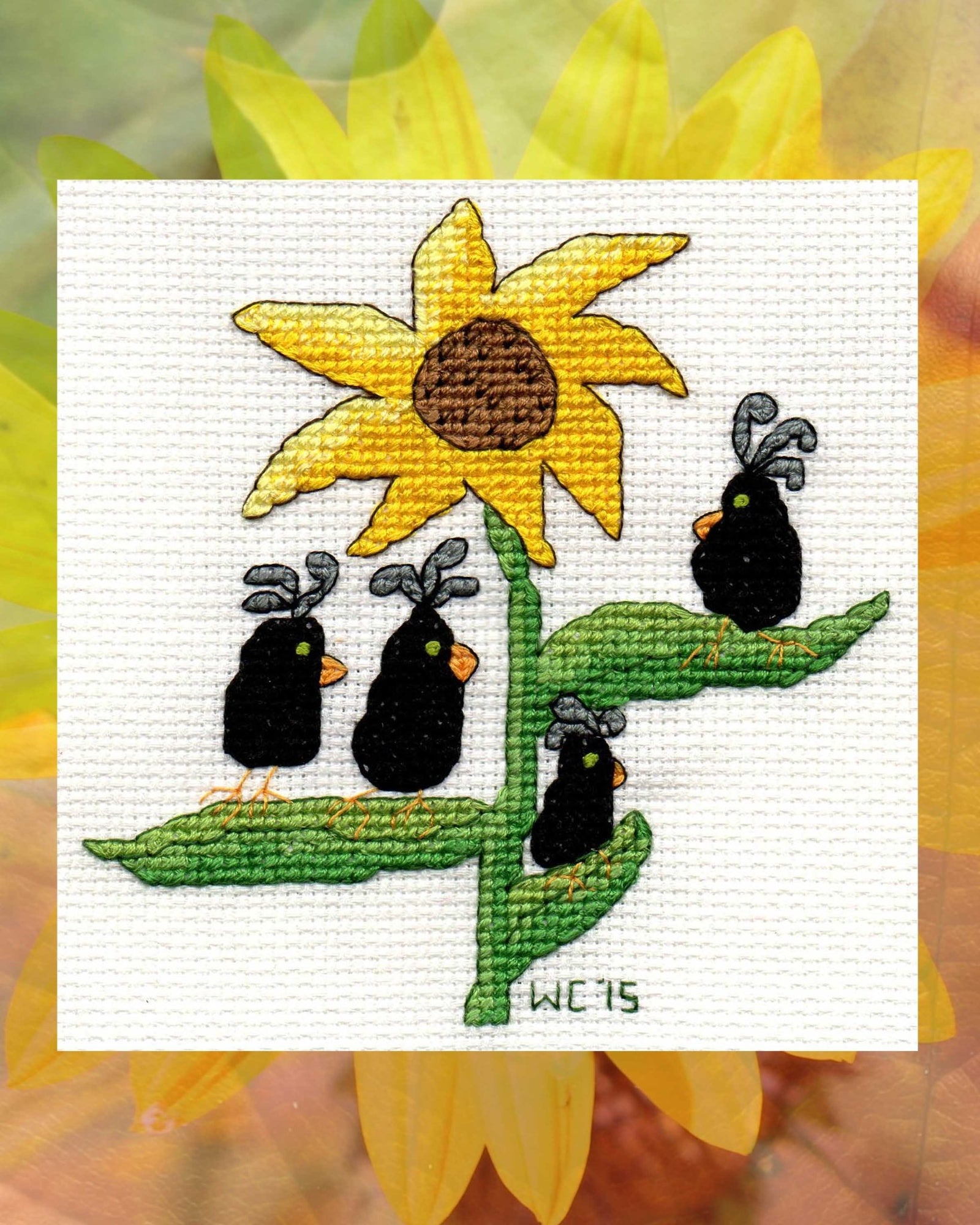 Crowflower Cross Stitch Pattern Download - Raspberry Lane Crafts