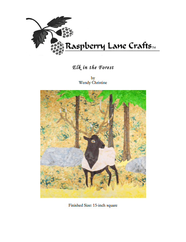 Elk in the Forest Quilt Pattern Download - Raspberry Lane Crafts