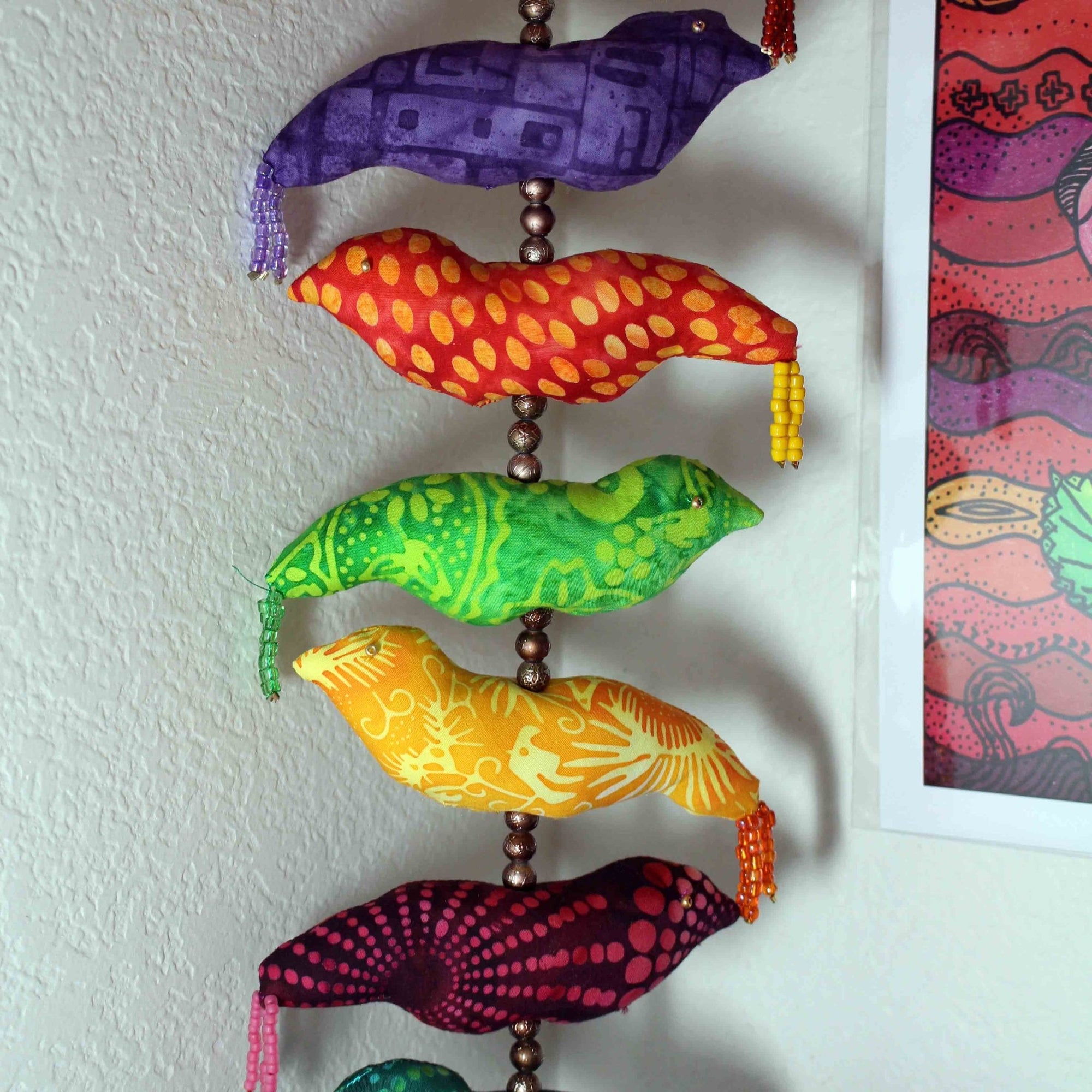 Fiesta Birds Mobile Quilt Pattern Download - Raspberry Lane Crafts
