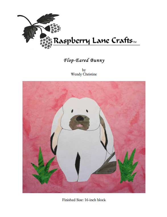 Flop - Eared Bunny Quilt Pattern Download - Raspberry Lane Crafts
