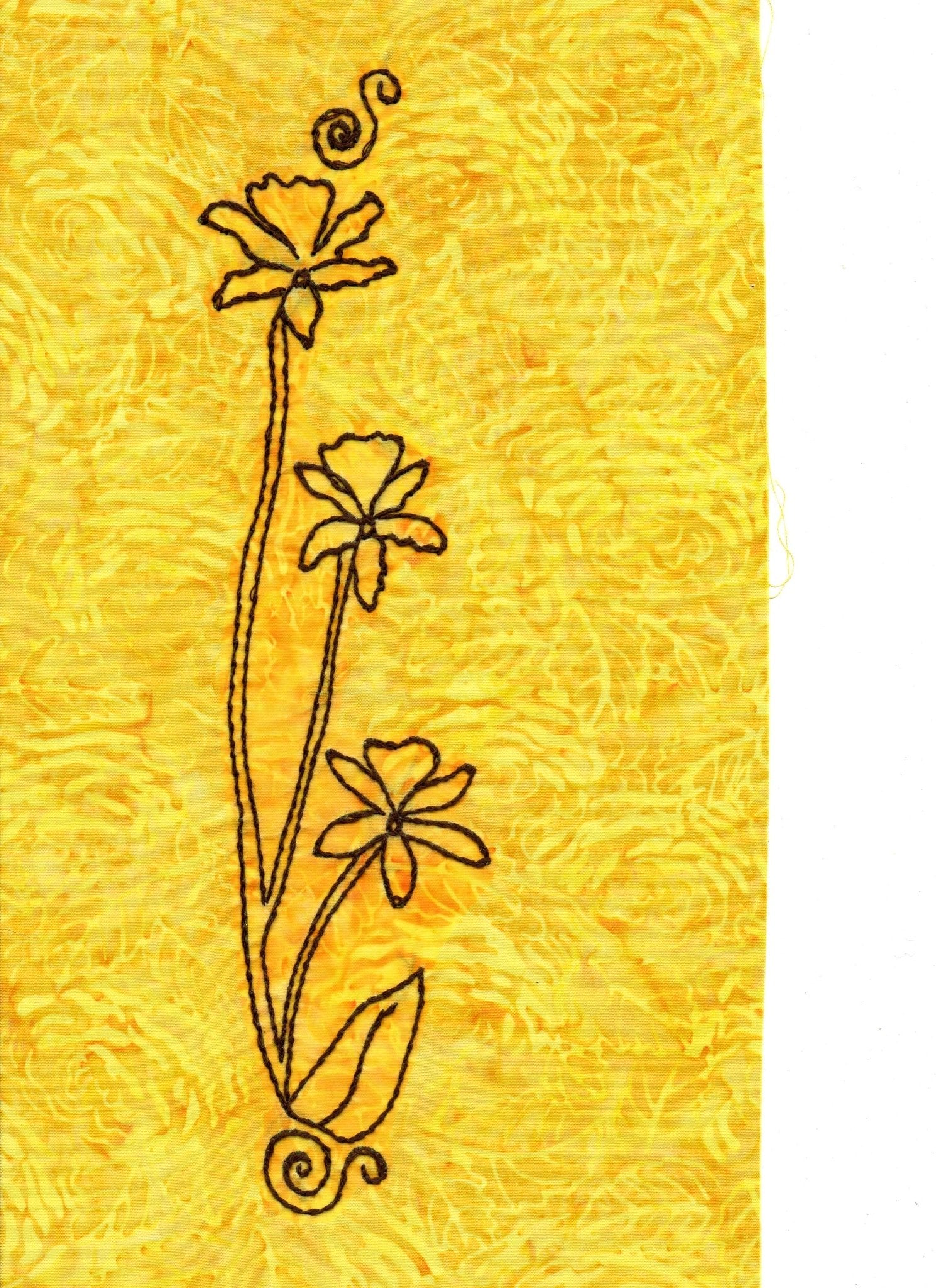 Flower Field Embroidery Pattern Download - Raspberry Lane Crafts