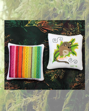 Forest Pin Cushion Cross Stitch Pattern Download - Raspberry Lane Crafts