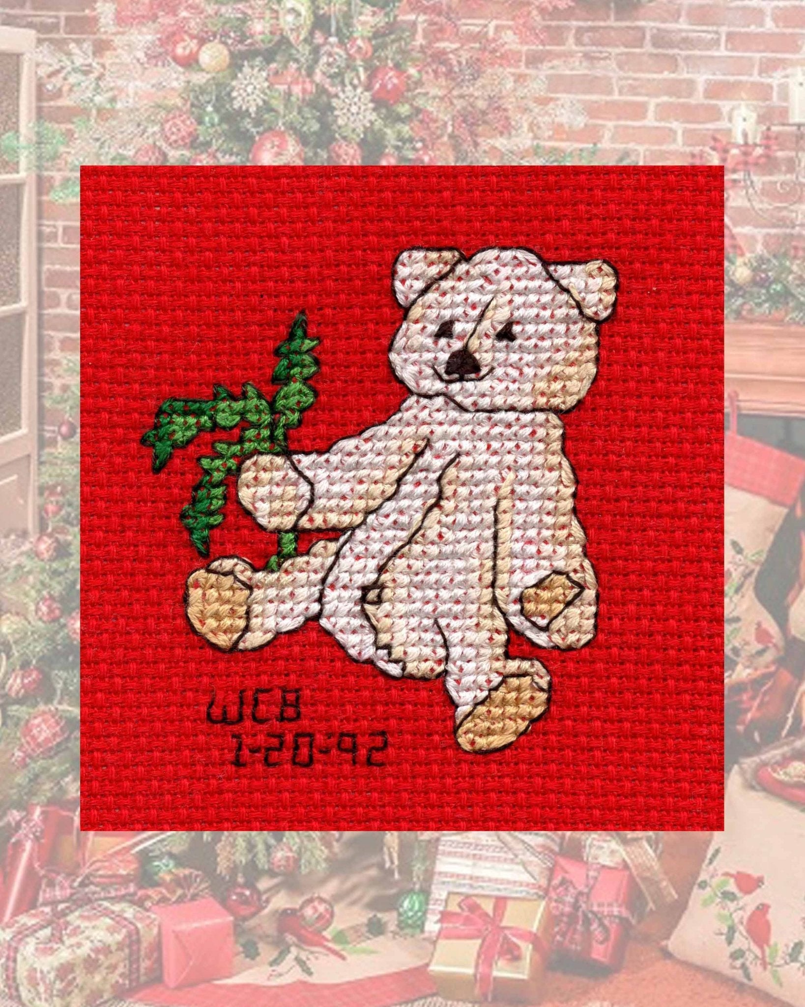 Four Jolly Bears Cross Stitch Pattern Download - Raspberry Lane Crafts