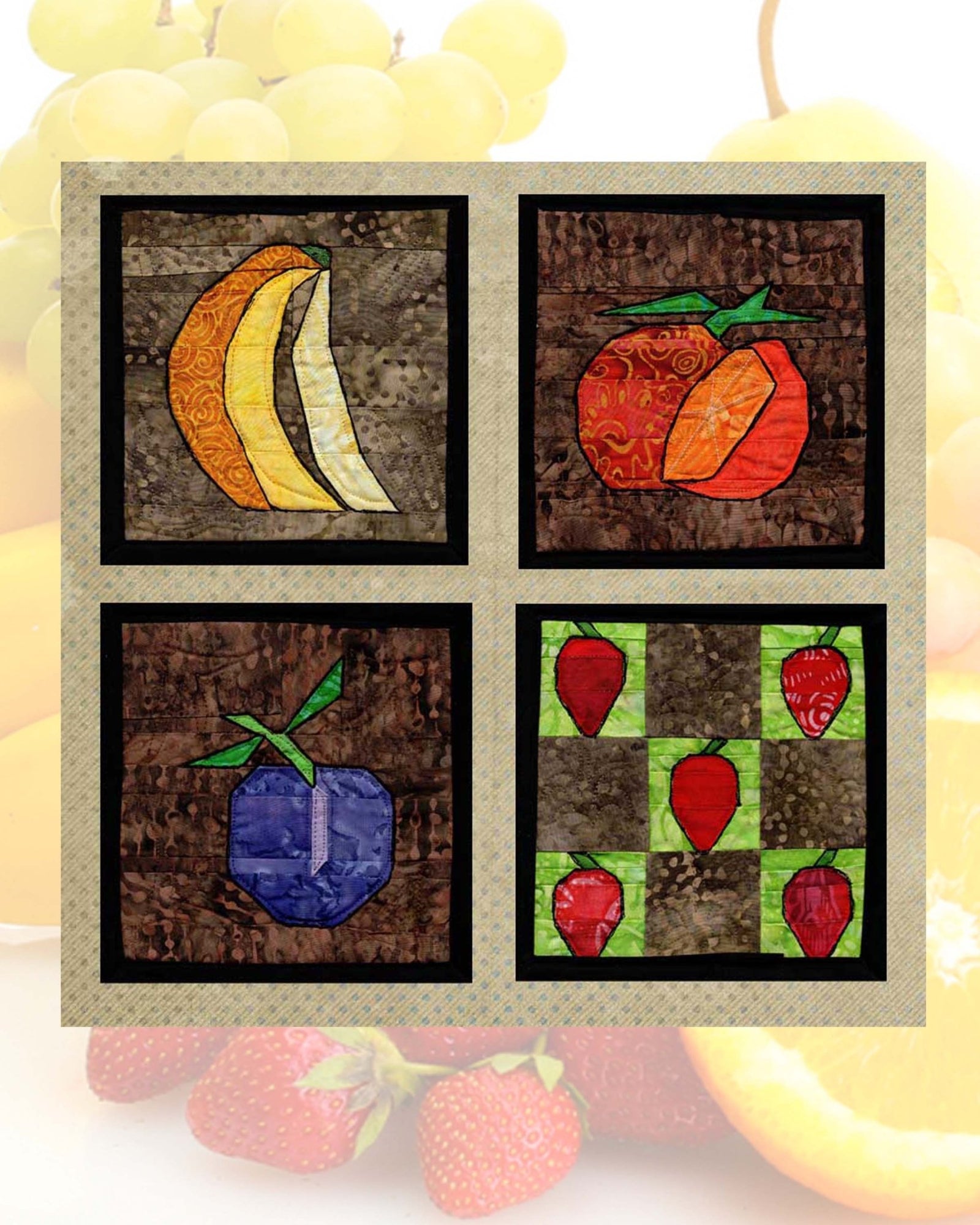 Fruit Potholder Quilt Pattern Download - Raspberry Lane Crafts