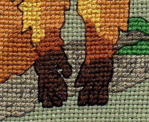 Golden Lion Tamarin Cross Stitch Pattern Download - Raspberry Lane Crafts