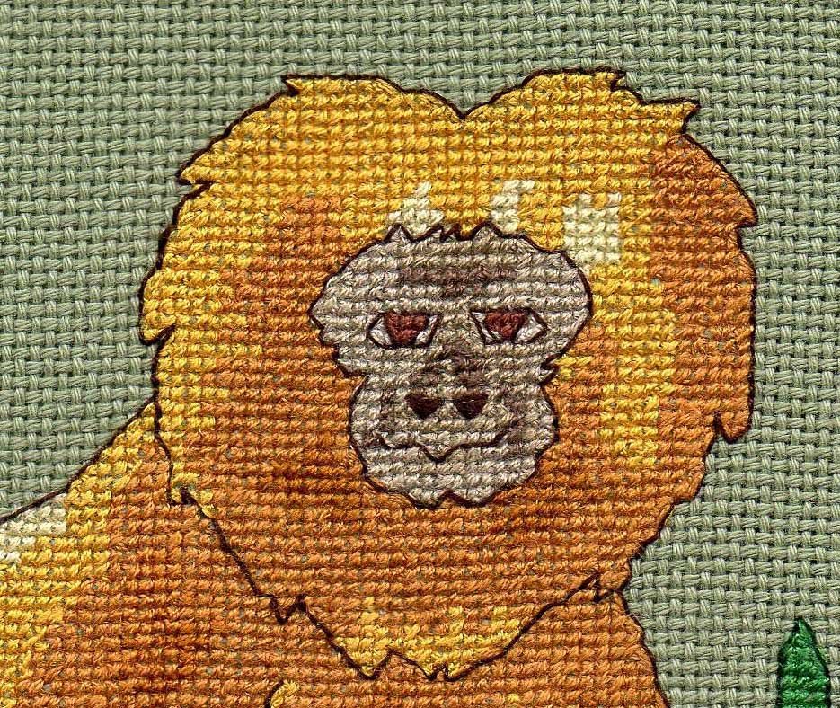 Golden Lion Tamarin Cross Stitch Pattern Download - Raspberry Lane Crafts