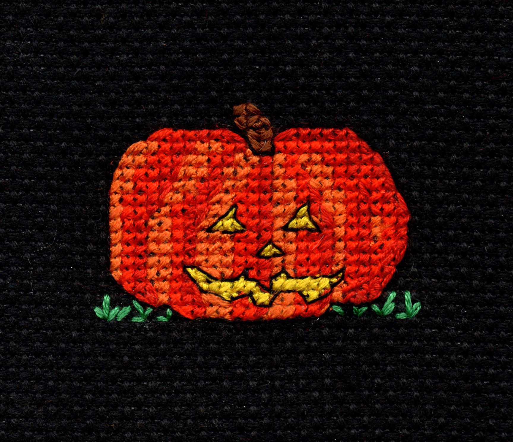 Halloween Night Cross Stitch Pattern Download - Raspberry Lane Crafts