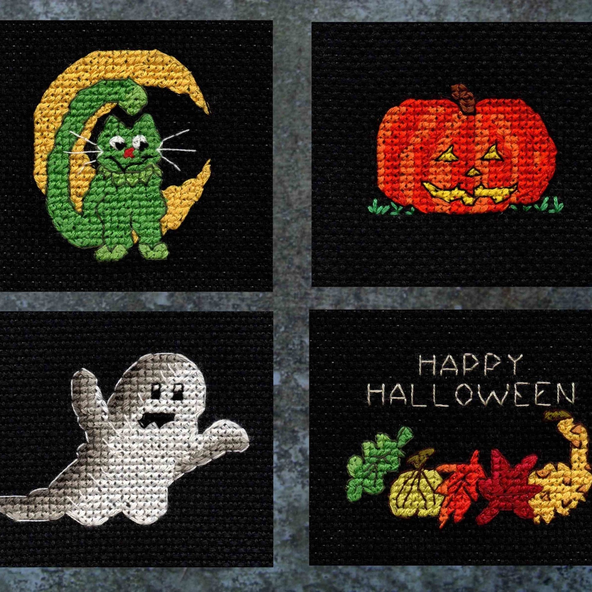 Halloween Night Cross Stitch Pattern Download - Raspberry Lane Crafts